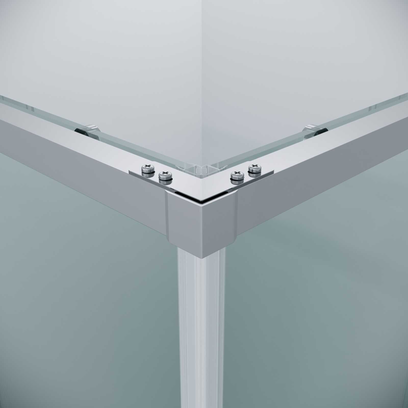 Душевое ограждение Grossman Galaxy 1/2.K33.01.10.10.00-1/2.K33.01.80.10.00 (100х80х195) раздвижная,хром,стекло прозрачное,2 места