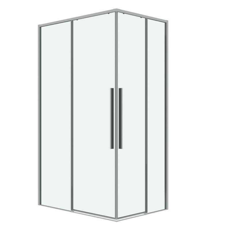 Душевое ограждение Grossman Galaxy 300.K33.01.9080.10.00 (90х80х195) прямоугольник,раздвижная,хром,стекло прозрачное, 1 место