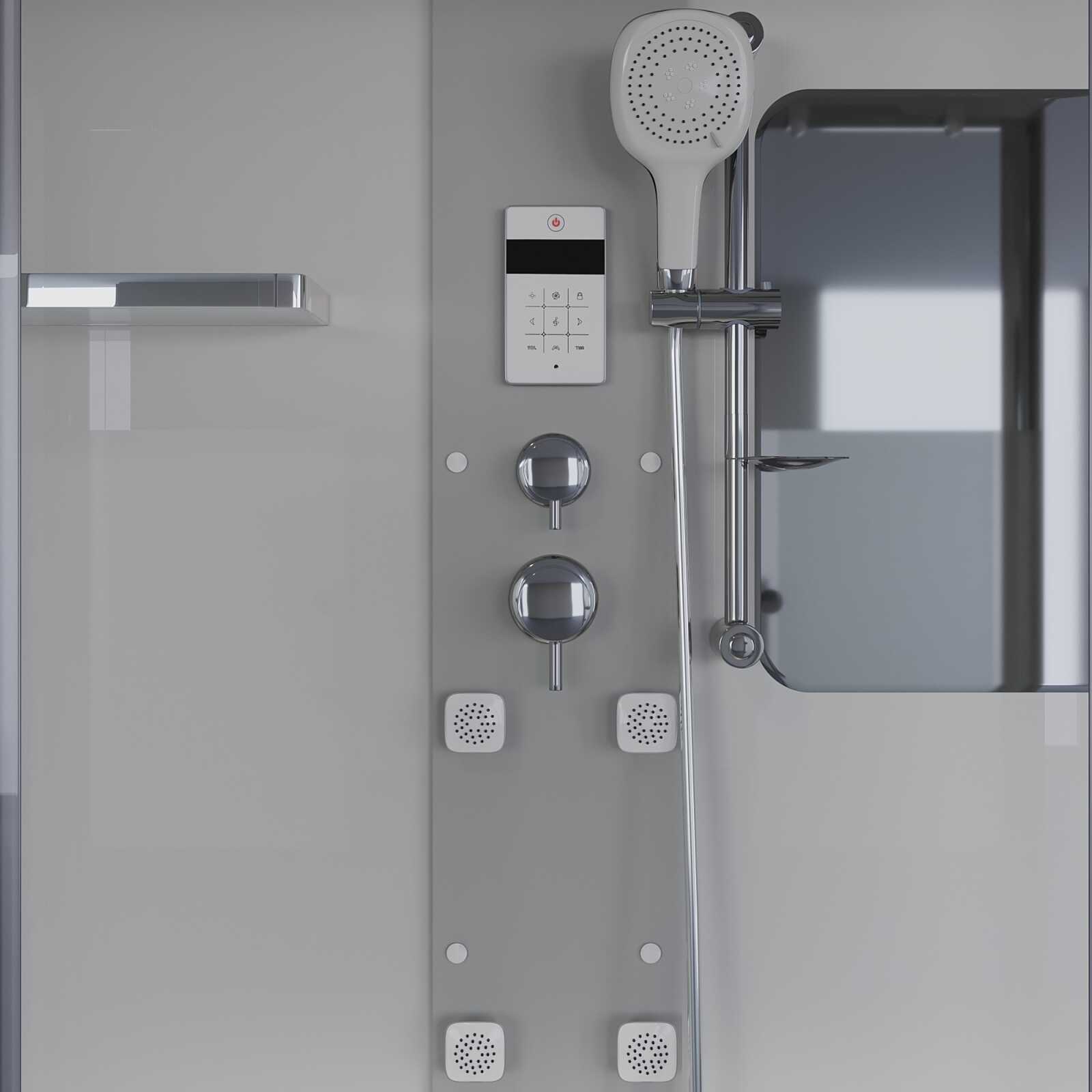 Душевая кабина Niagara Ultra NG-3170-01 (170х75х220) высокий поддон(56см),стекло матовое,4 места
