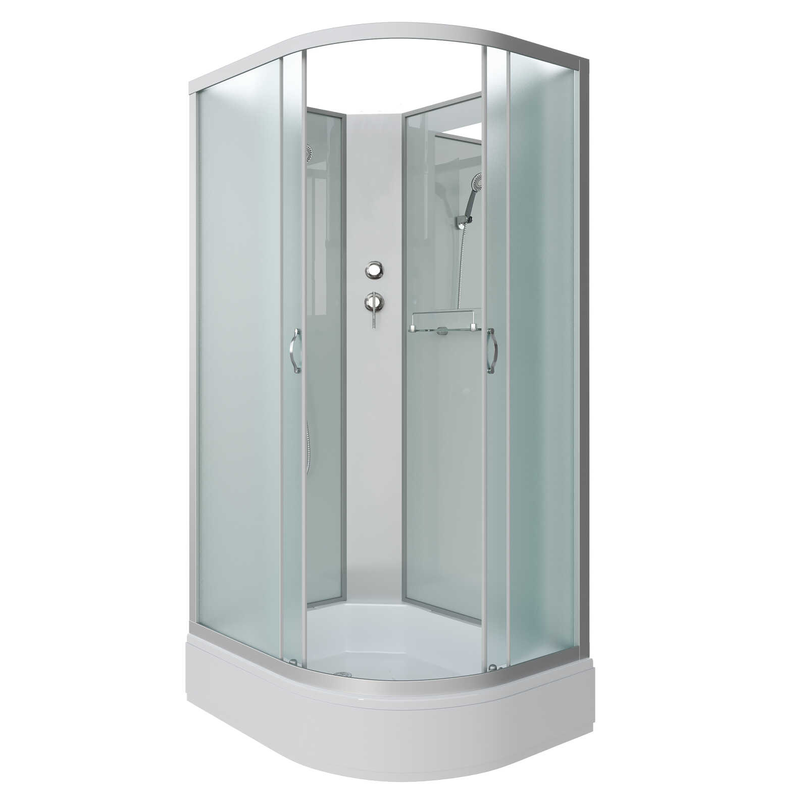 Душевая кабина Niagara Classic NG-33084-14LBK (100х80х200) средний поддон(26см),стекло матовое,4 места