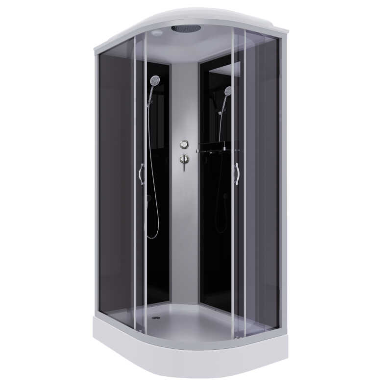 Душевая кабина Niagara Classic NG-3512-14L (120х80х215) низкий поддон(13см),стекло тонированное,3 места