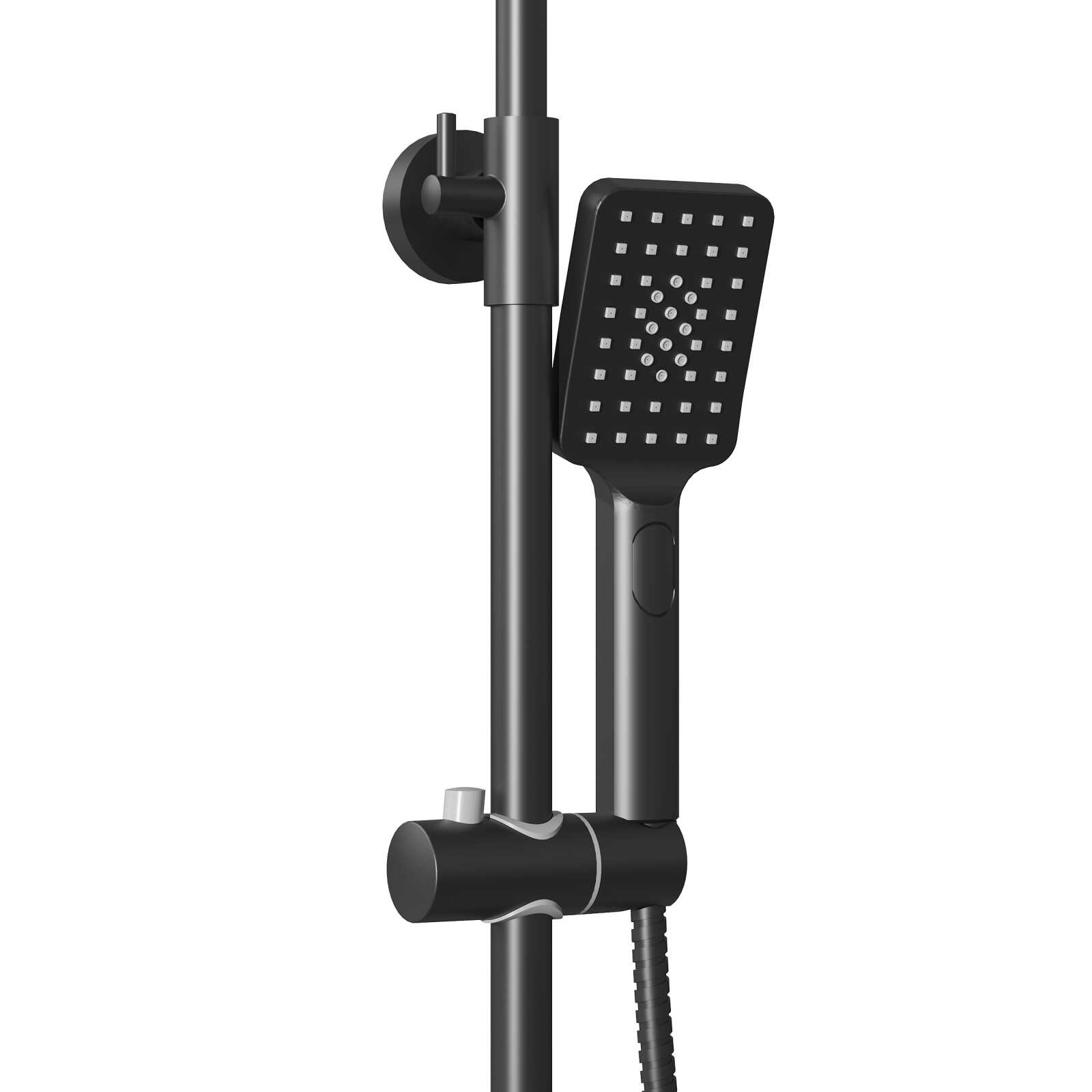 Душевая стойка Grossman Cosmo 500.K35.02.210 с верхним душем,ручной лейкой и смесителем,черный матовый,1 место