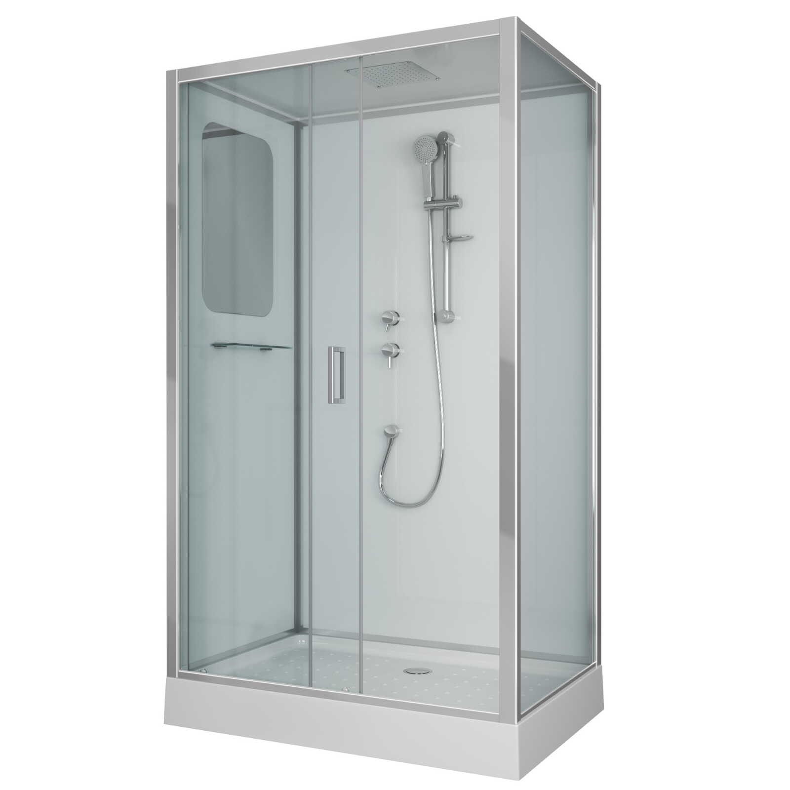 Душевая кабина Niagara Premium NG-6012-01QL (120х80х210) низкий поддон(16 см),стекло прозрачное,4 места
