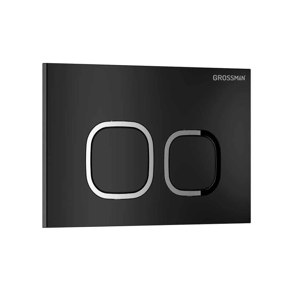 Клавиша смыва Grossman Cosmo 700.K31.02.210.210 черный матовый,1 место