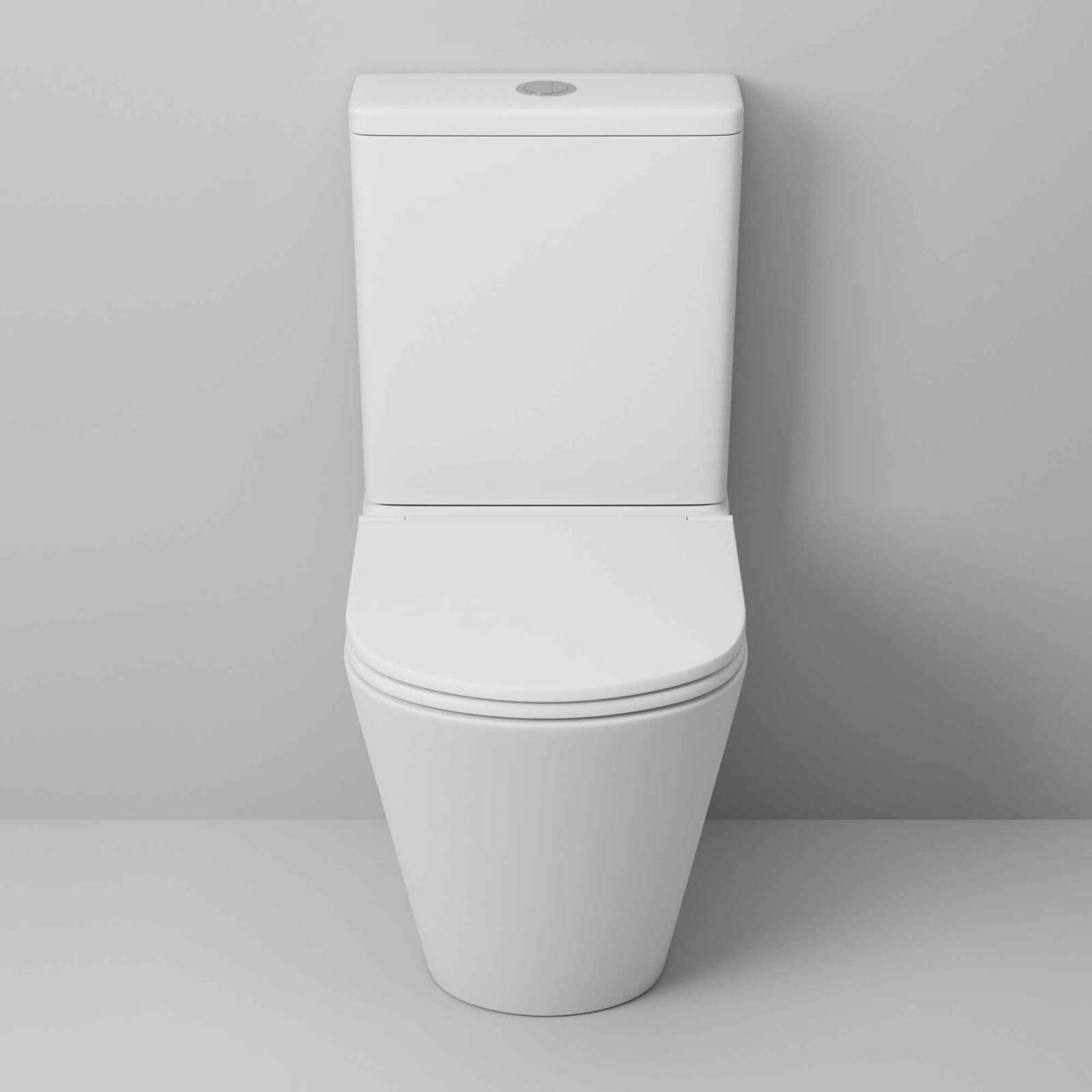 Унитаз напольный Grossman GR-4450SQ (605х380х825) безободковый,белый с тонкой крышкой,микролифт,смыв торнадо,2 места