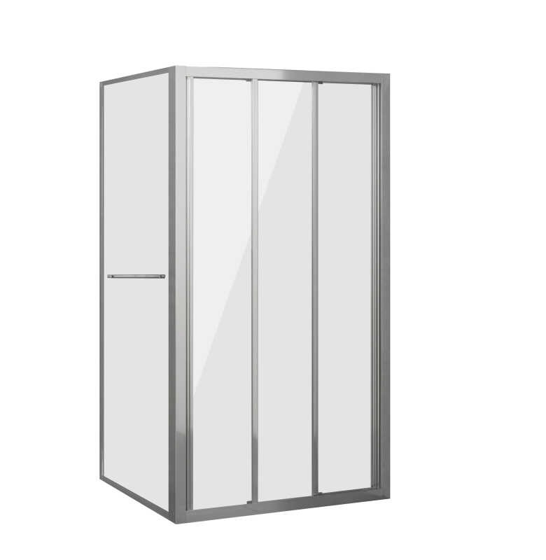 Душевое ограждение Grossman Alba1 GR-9090Al1 (90х90х190) квадрат,раздвижная, 2 места