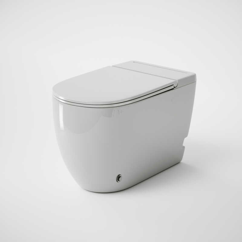 Унитаз приставной Grossman impuls GR-PR5502 (570х360х450) безободковый,белый с тонкой крышкой,микролифт,1 место