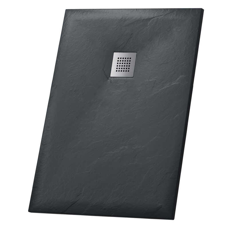 Душевой поддон Grossman Strong GR-S290120Q (90х120х2,5) из искусственного камня,прямоугольный,графит,1 место