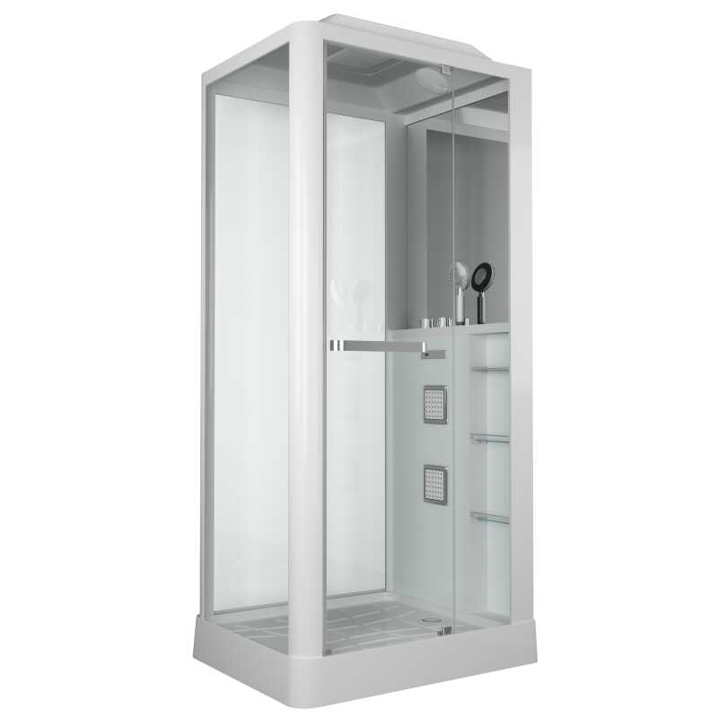Душевая кабина Grossman Alba GR122 (80x100x225) дверь распашная,3 места
