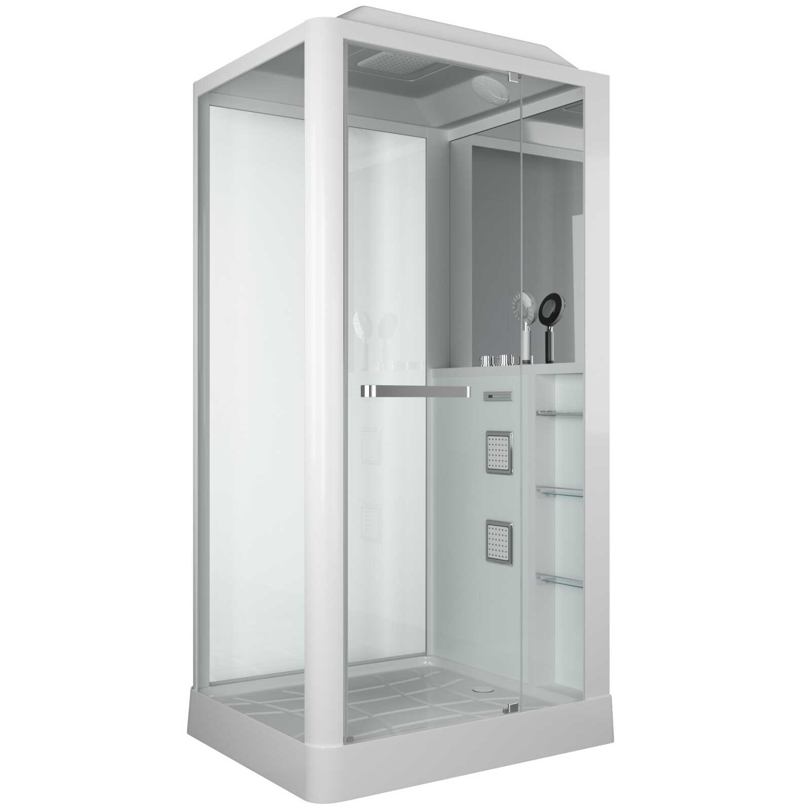 Душевая кабина Grossman Alba GR123(R) (90x110x225) дверь распашная,3 места
