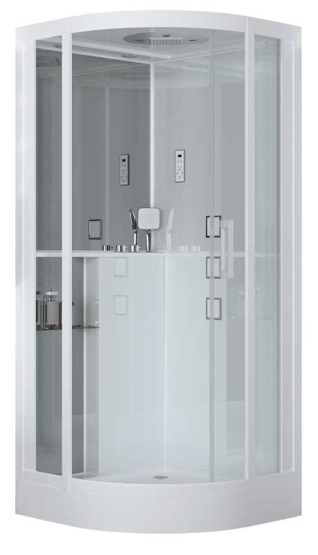 Душевая кабина Grossman Cosmo GR141 (100x100x215) дверь раздвижная,4 места