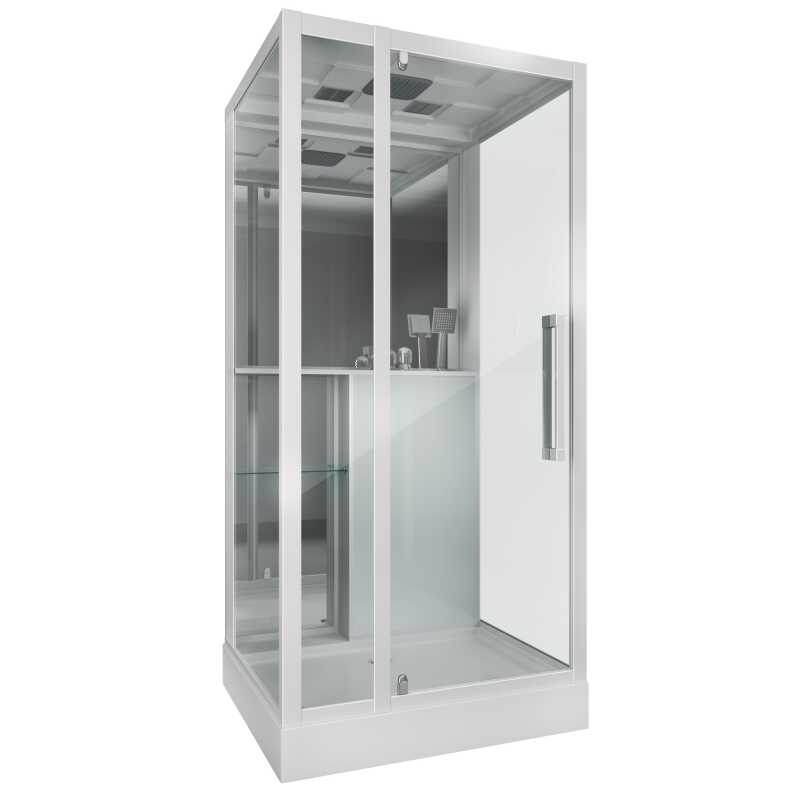 Душевая кабина Grossman Style GR161 (90x90x215) дверь распашная,5 мест