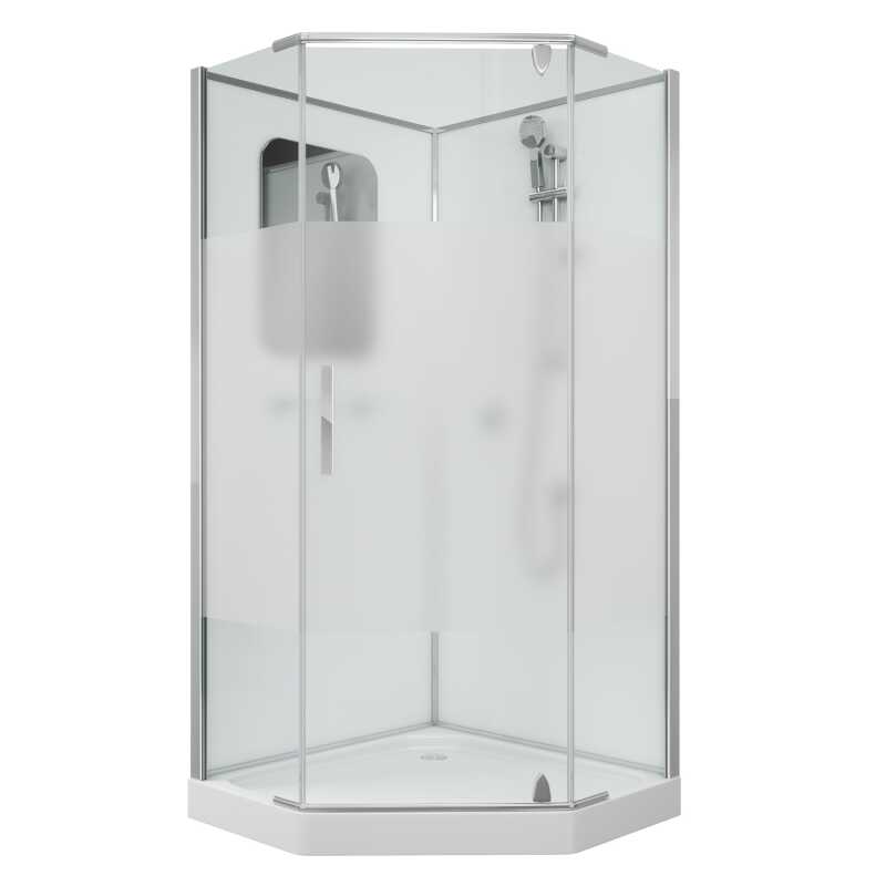 Душевая кабина Grossman Classic GR170D (100х100х205) дверь распашная,4 места