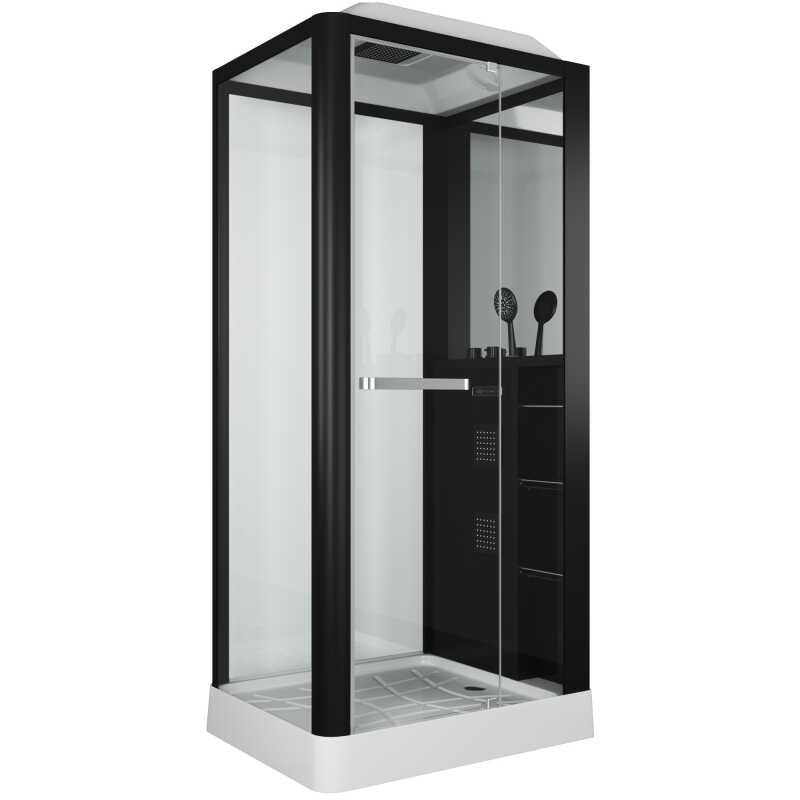 Душевая кабина Grossman Alba GR222 (80x100x225) дверь распашная,3 места