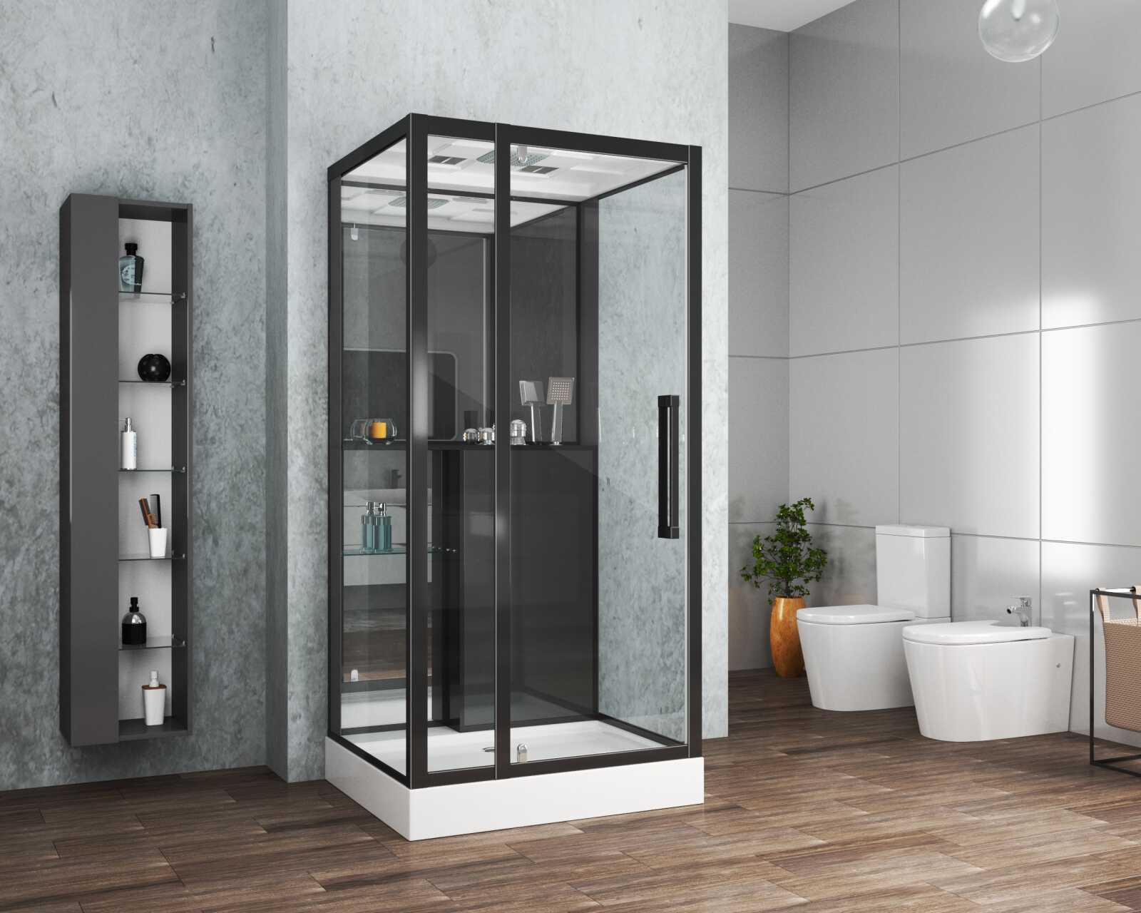 Душевая кабина Grossman Style GR266 (90x100x215) дверь распашная,5 мест