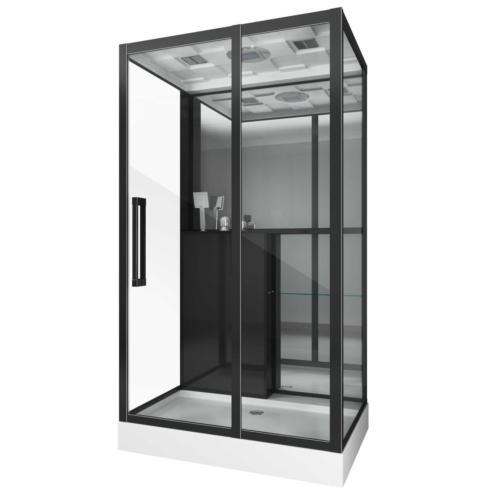 Душевая кабина Grossman Style GR267 (80x120x215) дверь раздвижная,5 мест