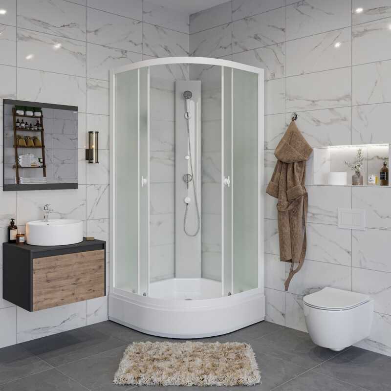 Душевая кабина Niagara Promo P100/26/MT/BK (100х100х195) 4 места