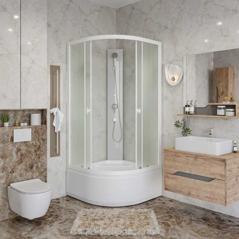 Душевая кабина Niagara Promo P90/40/MT/BK (90х90х195) 4 места