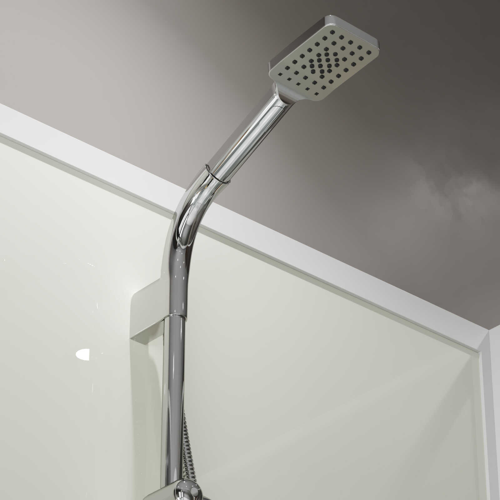 Душевая кабина Niagara Standart ST120/90/15Q/BK (120х90х200) прямоугольник,поддон 15см,распашная,проф.белый,без крыши,3 места