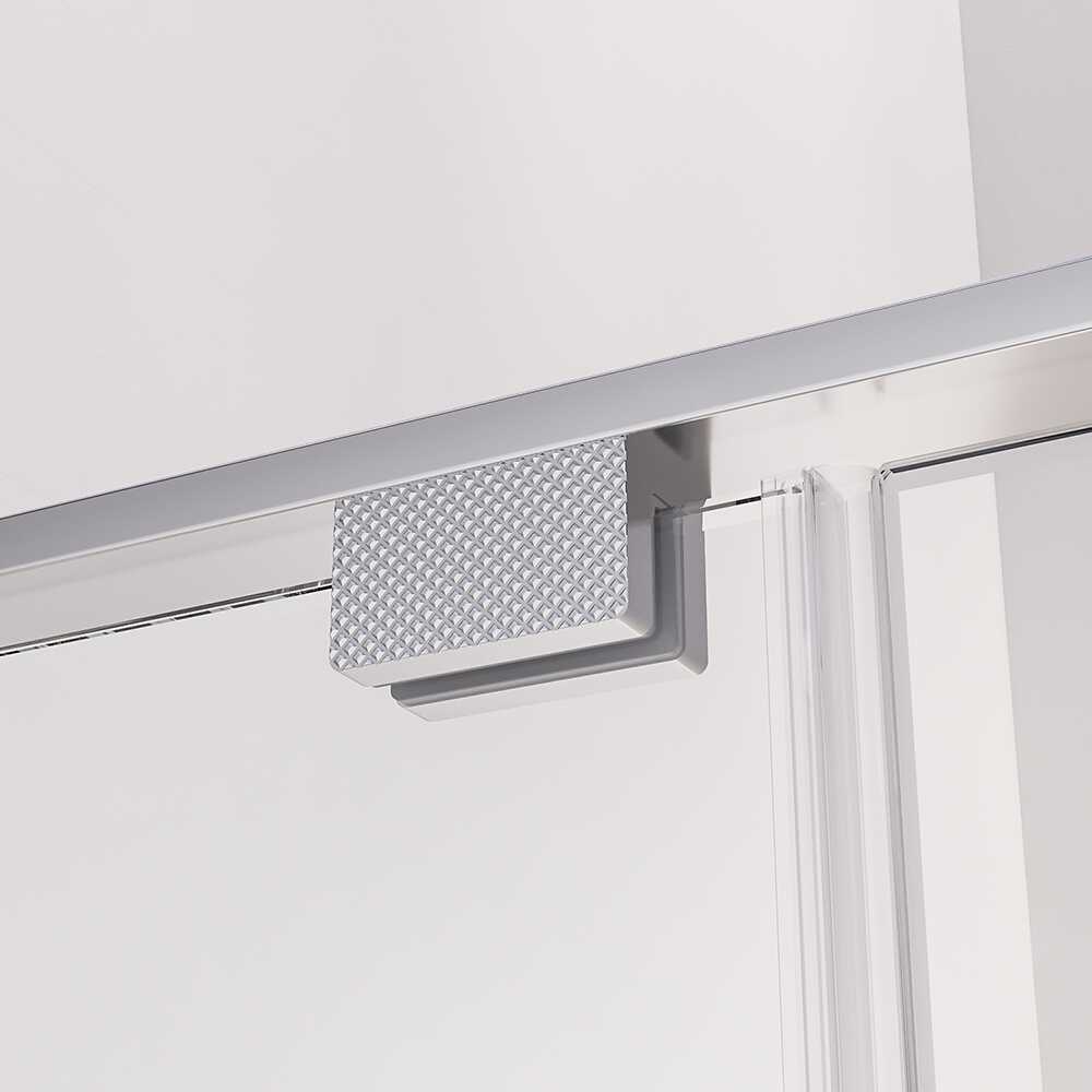 Душевая дверь распашная Veconi Premium Alassio CH, 1200х2000, хром, стекло прозрачное осветленное