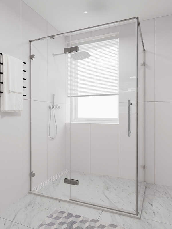 Душевой угол распашной Veconi Premium Alassio SP CH, 1200х800x2000, хром, стекло прозрачное осветленное