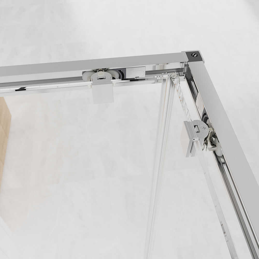 Душевой угол Veconi Evo 300 CH, 800х800x1950, хром, прозрачное стекло