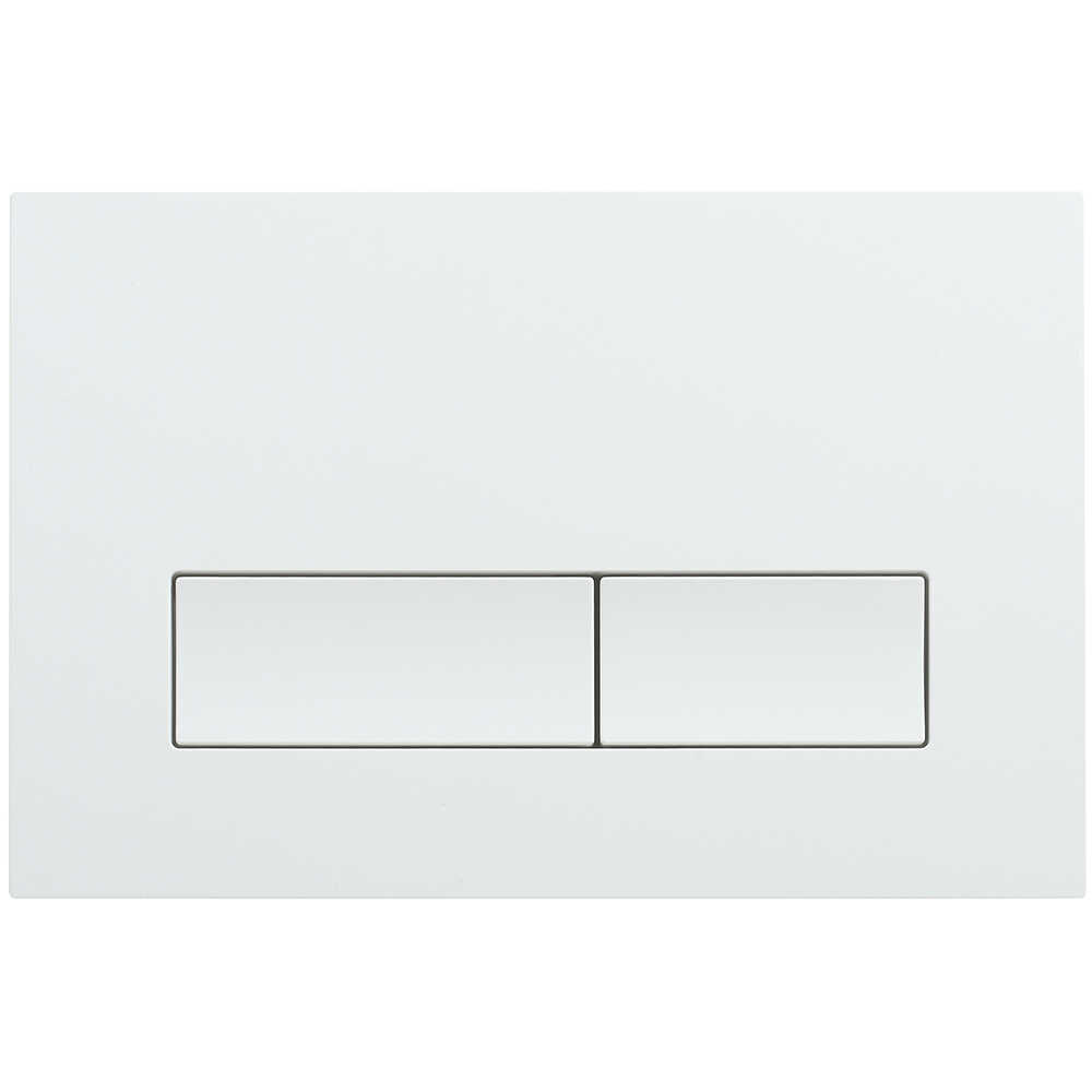 Кнопка смыва Veconi FLUSH V1, FLV1-W, 240х162х9, пластик, белый глянец