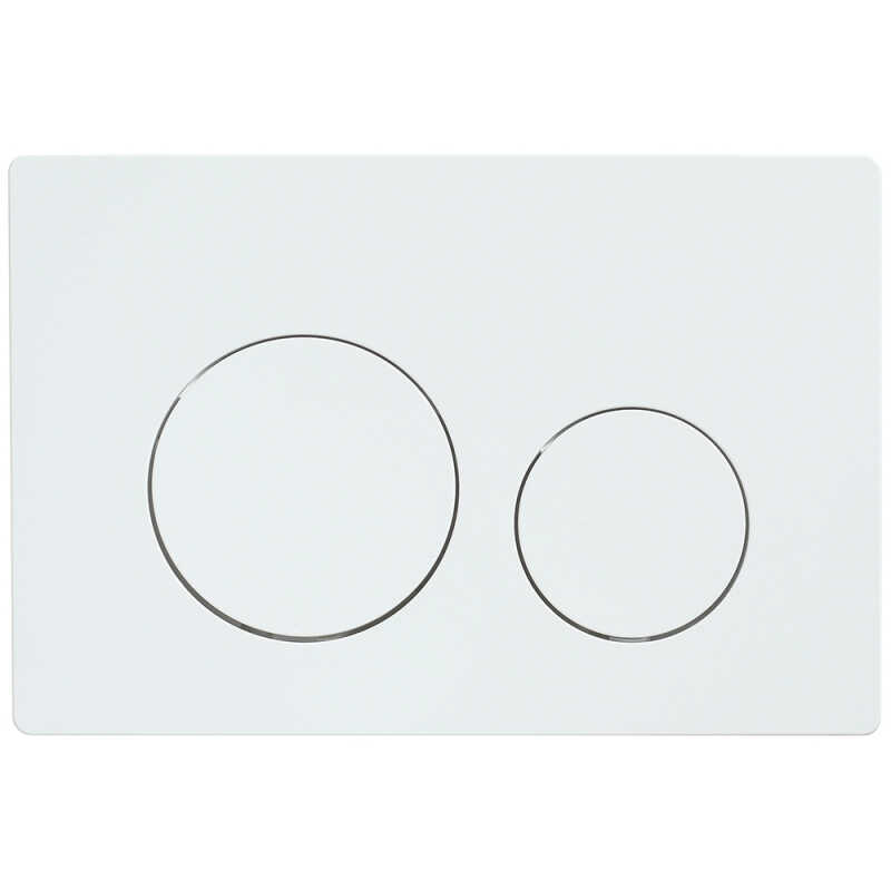 Кнопка смыва Veconi FLUSH V2, FLV2-W, 240х162х10, пластик, белый глянец