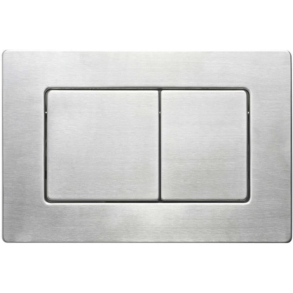 Кнопка смыва Veconi FLUSH V9, FLV9-S, 237х159х6, нержавеющая сталь, сталь брашинг