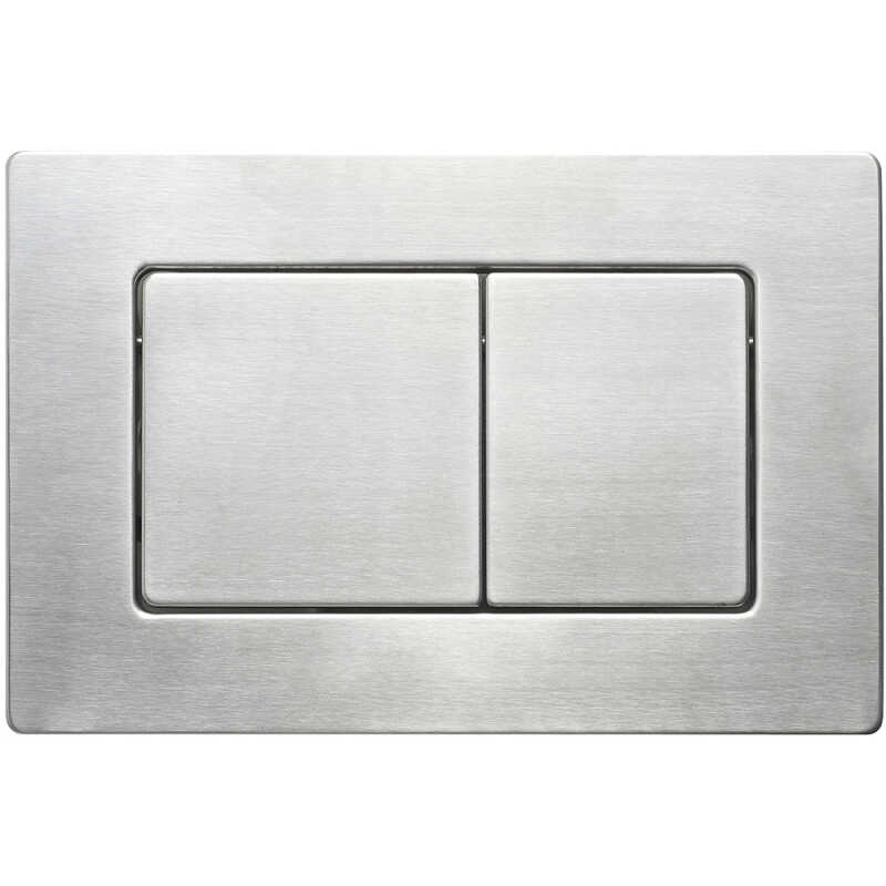 Кнопка смыва Veconi FLUSH V9, FLV9-S, 237х159х6, нержавеющая сталь, сталь брашинг