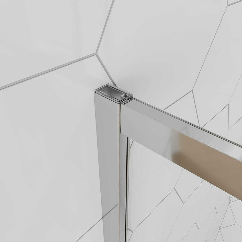 Душевой угол Veconi Ottimo P10 CH, 800x800x1900, хром, стекло прозрачное