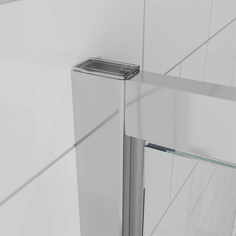 Душевая дверь Veconi Ottimo P30 CH, 700x1900, хром, стекло прозрачное