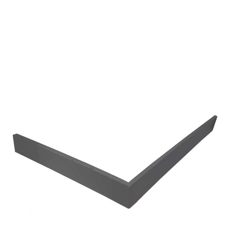 Экран для душевого поддона Veconi Pietra PS AG, 800x800x30, гелькоут и стекловолокно, антрацитово-серый