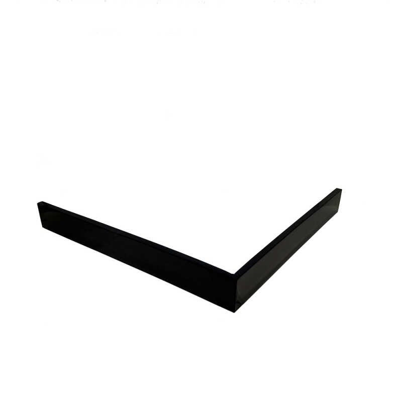 Экран для душевого поддона Veconi Pietra PS B, 800x800x30, гелькоут и стекловолокно, черный
