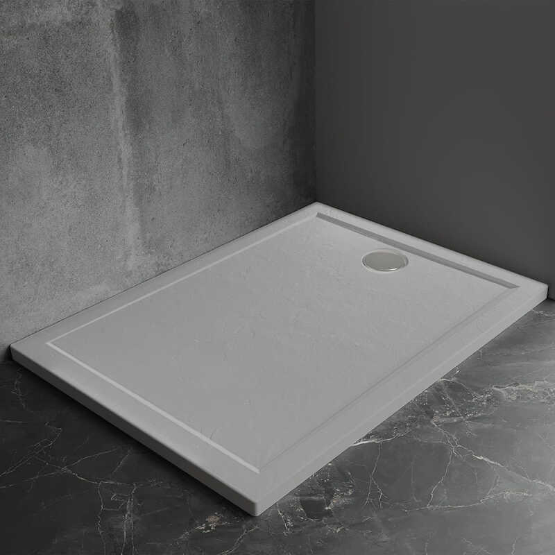 Душевой поддон Veconi Pietra G, 800x800x30, искусственный камень, серый