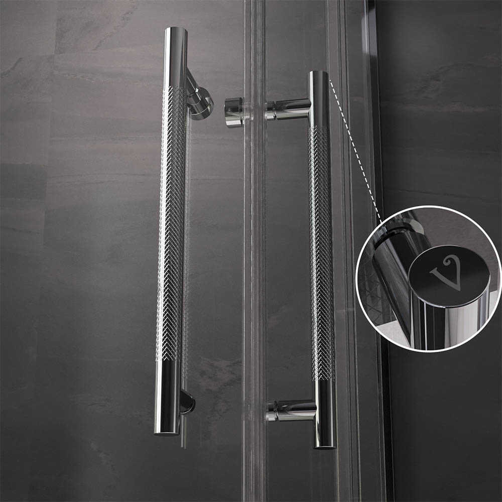 Душевой угол Veconi Premium Trento PTC-20CH, 800Х800x2000, хром, стекло прозрачное