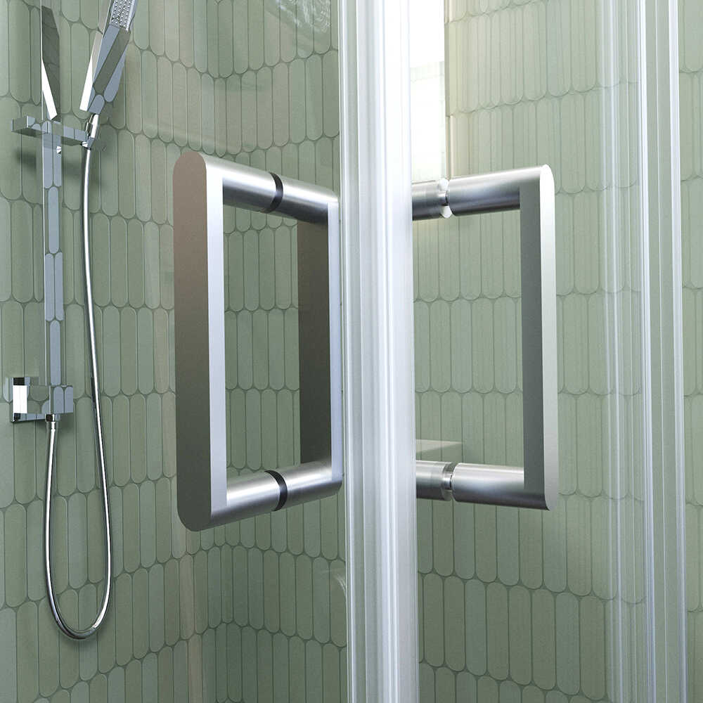 Душевой угол Veconi Rovigo RV-11, 800x800x1950, хром, стекло прозрачное