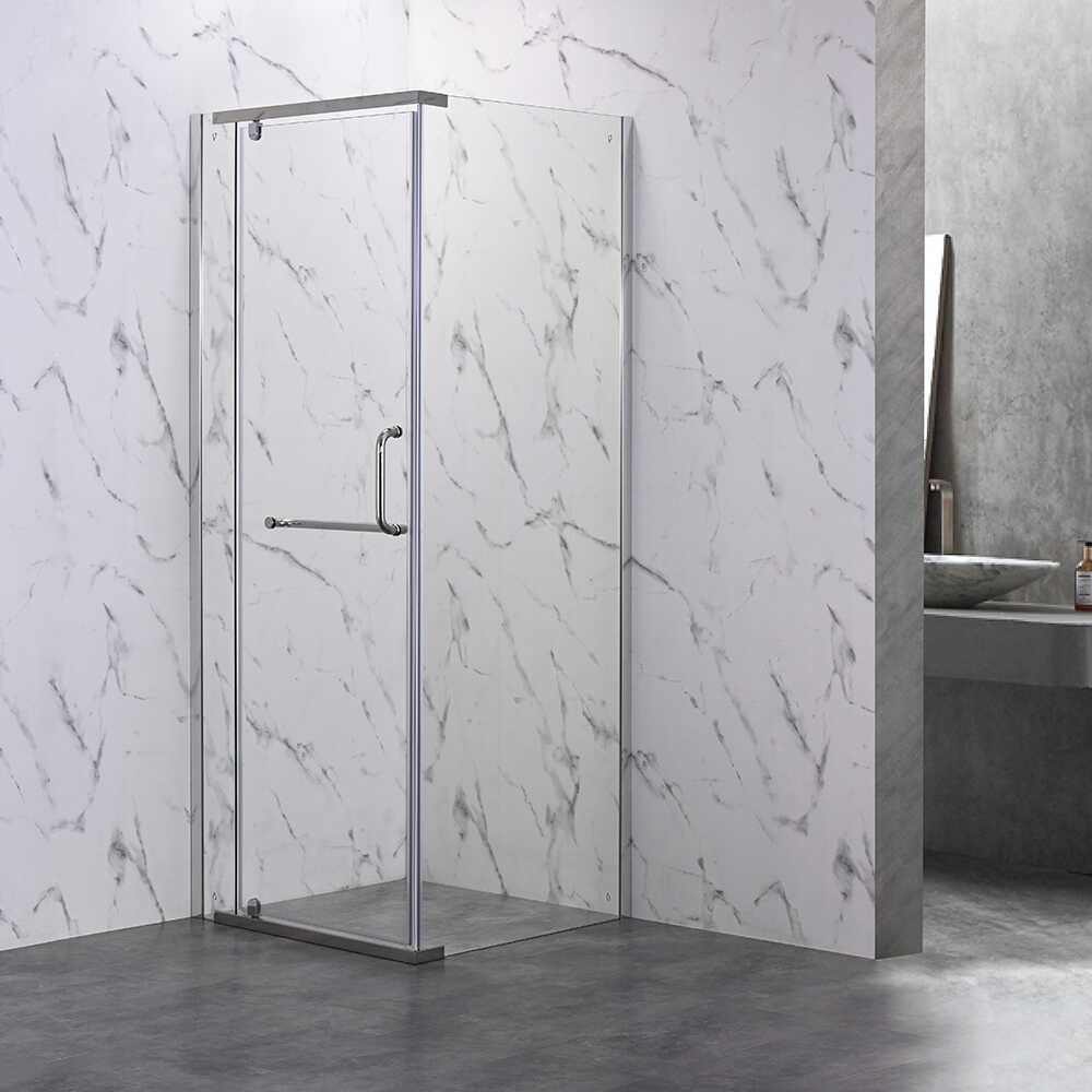 Душевой угол Veconi Rovigo RV-18, 800x800x2000, хром, стекло прозрачное