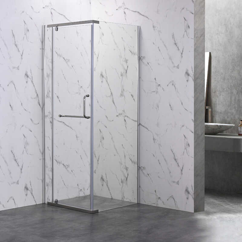 Душевой угол Veconi Rovigo RV-18, 800x800x2000, хром, стекло прозрачное
