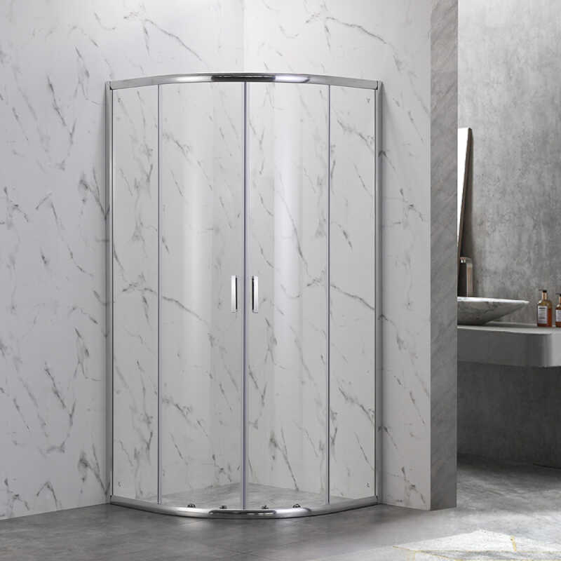 Душевой угол Veconi Rovigo RV-202, 800x800x1900, хром, стекло прозрачное