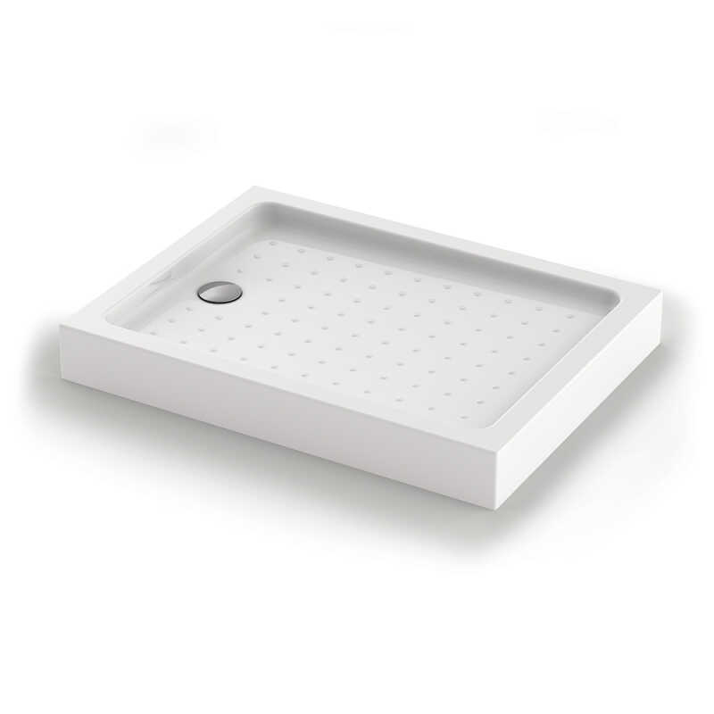 Душевой поддон прямоугольный Veconi Tezeo Acrylic TZ-54, 1000x800x150, акрил, белый