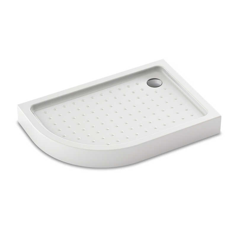 Душевой поддон Veconi Tezeo Acrylic TZ-55R, 1000x800x150, акрил, белый