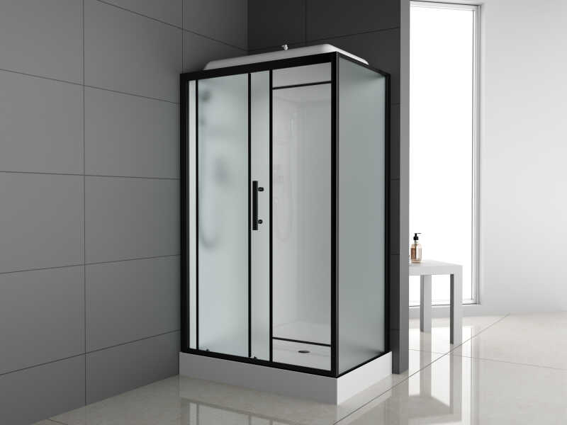 Душевая кабина ODA-8801 Р м/с frosted (120*80) н/п прямоуголный