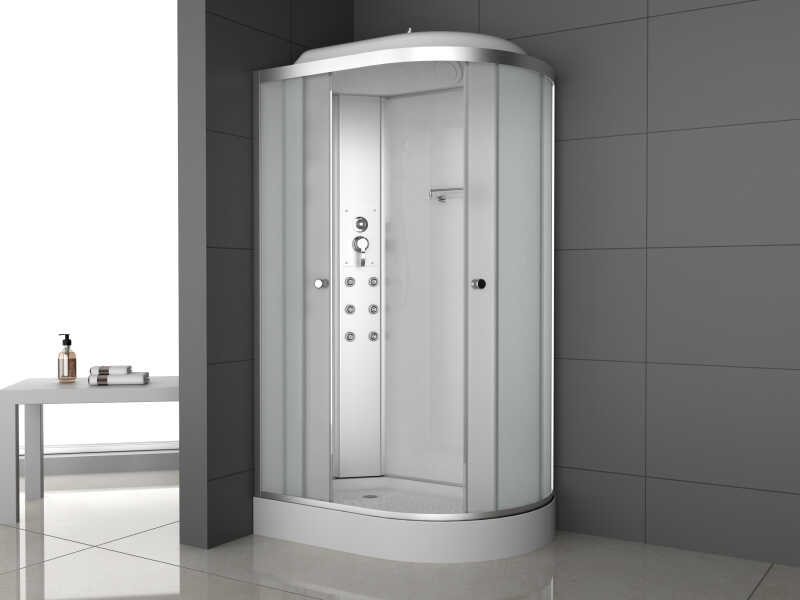Душевая кабина ODA 8037А L м/с frosted 80 x 120 x 215 н/п