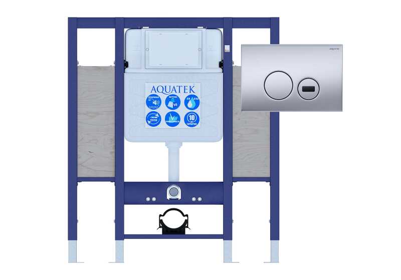 Aquatek Sensor SET Монтажная рама для подв унитаза 1130*950*100 для лиц с ограниченными возможностями + панель смыва KDIS-0000036