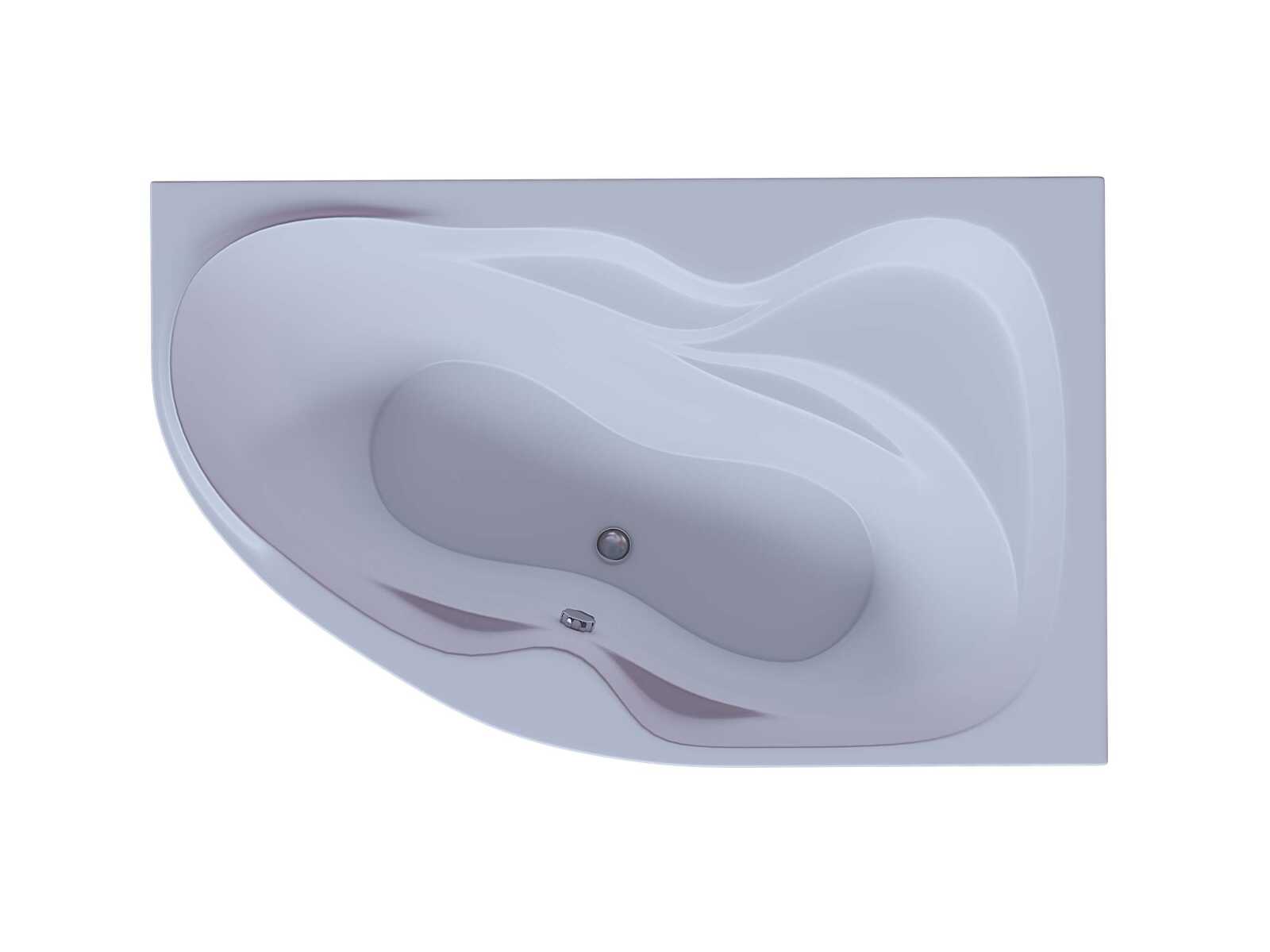 Акриловая ванна Aquatek Вега 170x105 асимметричная, правая, с каркасом и экраном, без гидромассажа
