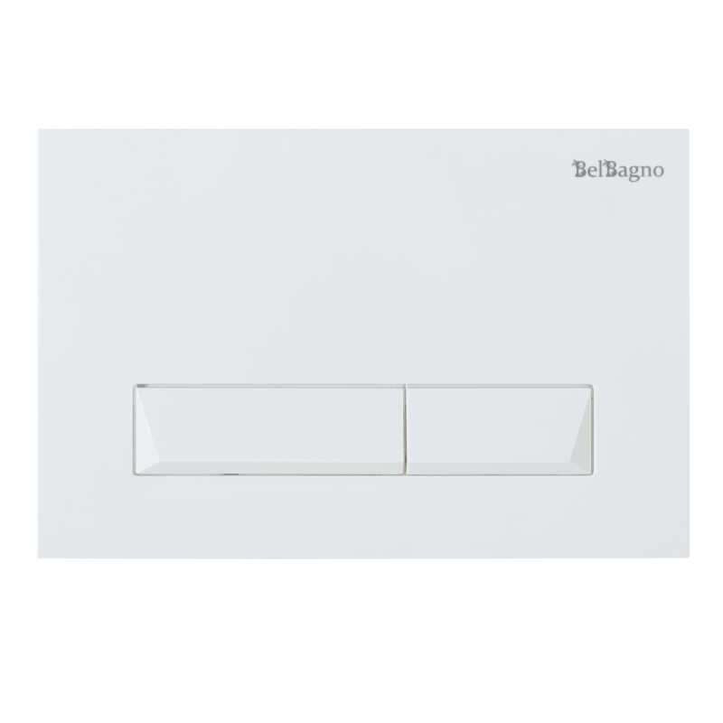 Кнопка смыва BelBagno MARMI, цвет-белый
