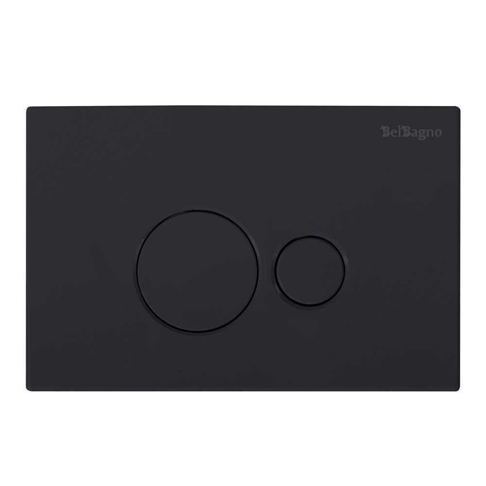 Кнопка смыва BB084NERO, чёрная матовая