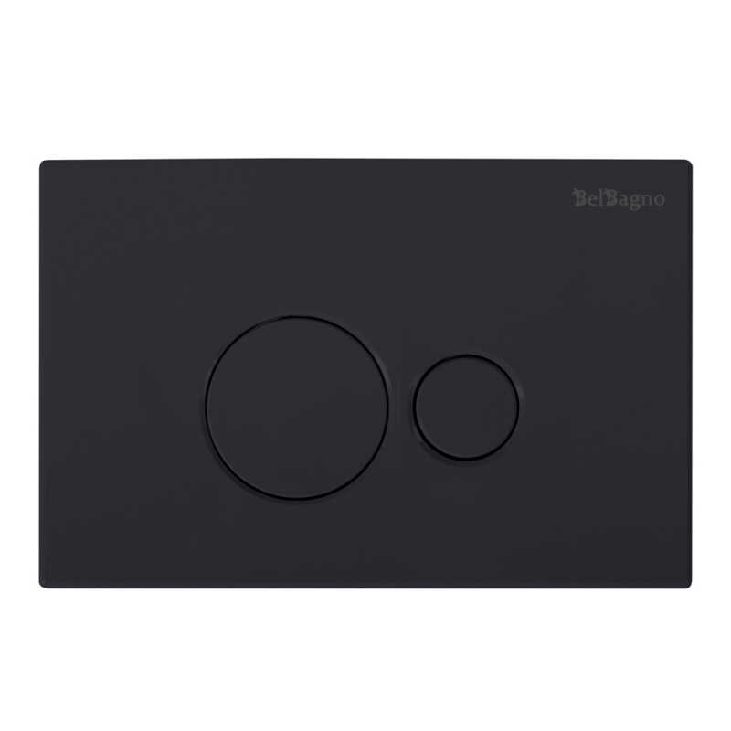 Кнопка смыва BB084NERO, чёрная матовая