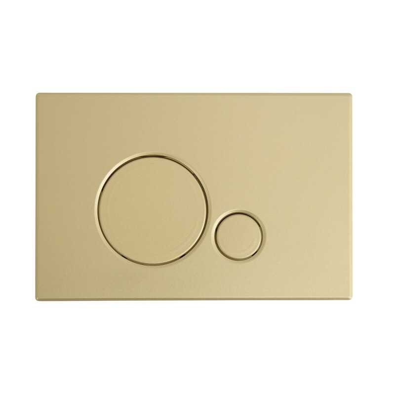 Кнопка смыва SFERA, цвет-брашированное золото, CZR/BB-SR-BORO